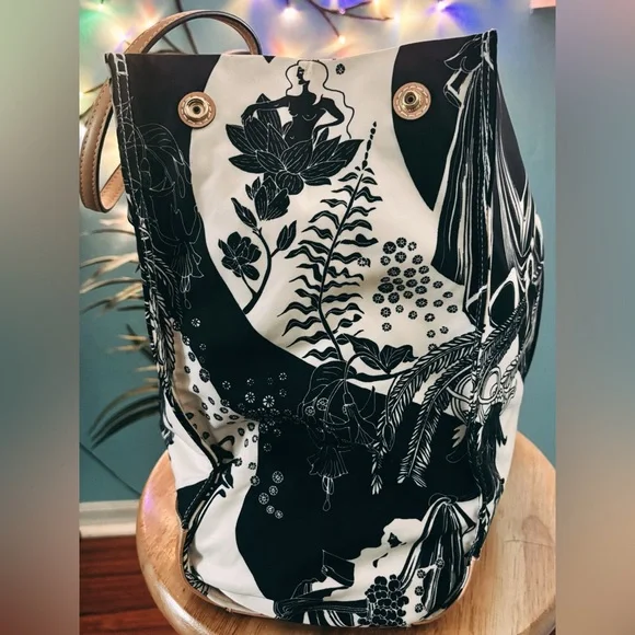 Tory Burch Large Ella Muse Printed Tote Bag - Picture 7 of 10